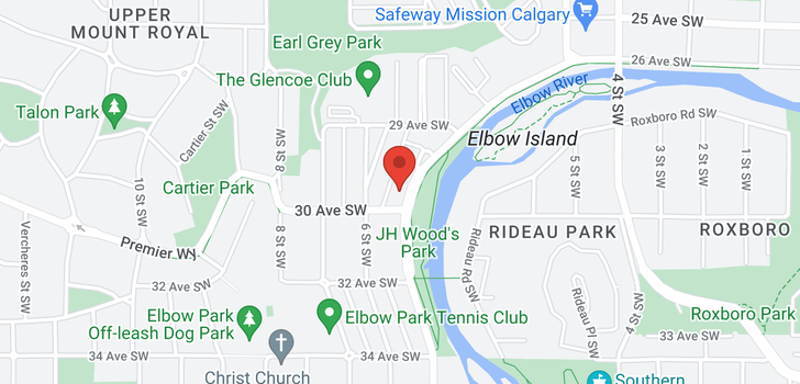 map of 3033 ELBOW DR SW